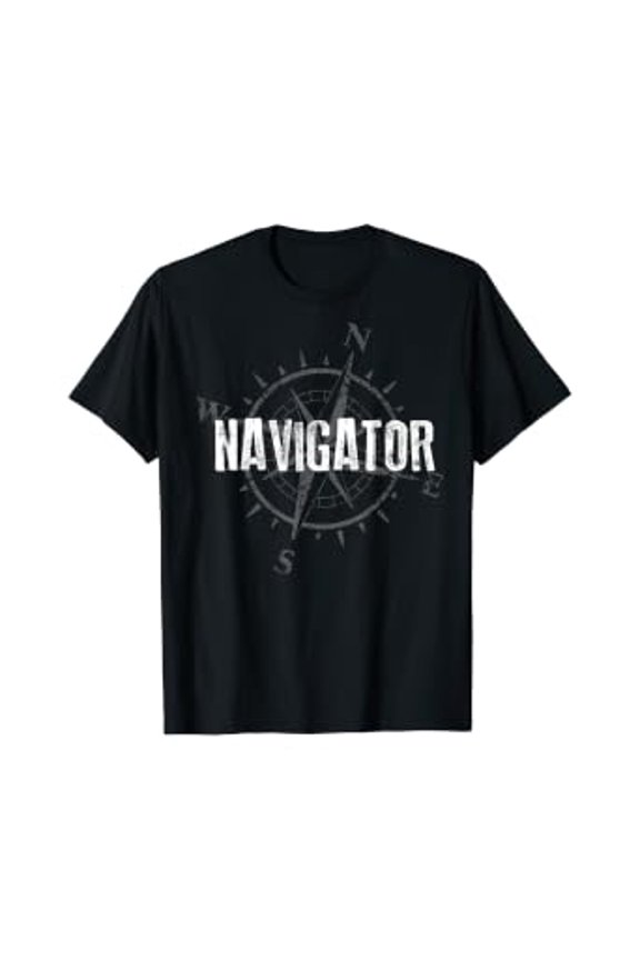 Compass Navigator Travel Nomad Vacation Sailing Gift T-Shirt