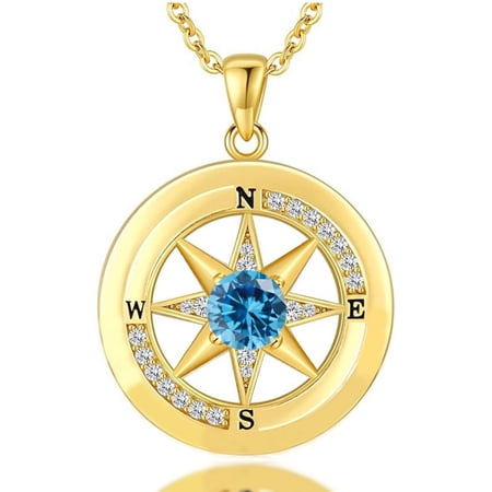 Compass Necklace, Compass Jewelry Women Wedding Anniversary, Girlfriend Birthday Gifts for Her, I'd be Lost without You Necklace