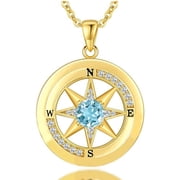Compass Necklace, Compass Jewelry Women Wedding Anniversary, Girlfriend Birthday Gifts for Her, I'd be Lost without You Necklace