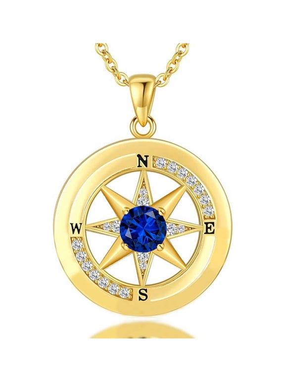 Compass Necklace, Compass Jewelry Women Wedding Anniversary, Girlfriend Birthday Gifts for Her, I'd be Lost without You Necklace