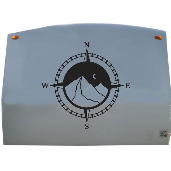 Compass Night Sky Camper Trailer Decals Replacement Stickers Large 04