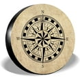 thumbnail image 1 of Compass Pattern Spare Tire Cover Tire Protector Waterproof Dust-Proof Universal Wheel Tire Cover for RV Trailer Camper Truck SUV Camper Accessories (15" Fit 27-29 Inch Tire Diameter) Mixed Color, 1 of 7