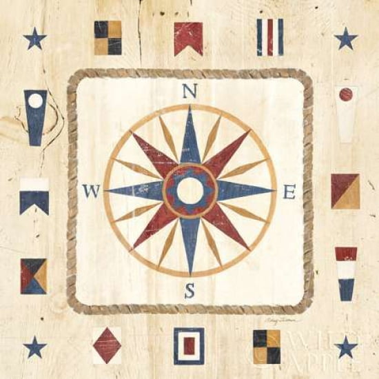 Compass Rose Canvas Art - Avery Tillmon (24 x 24)