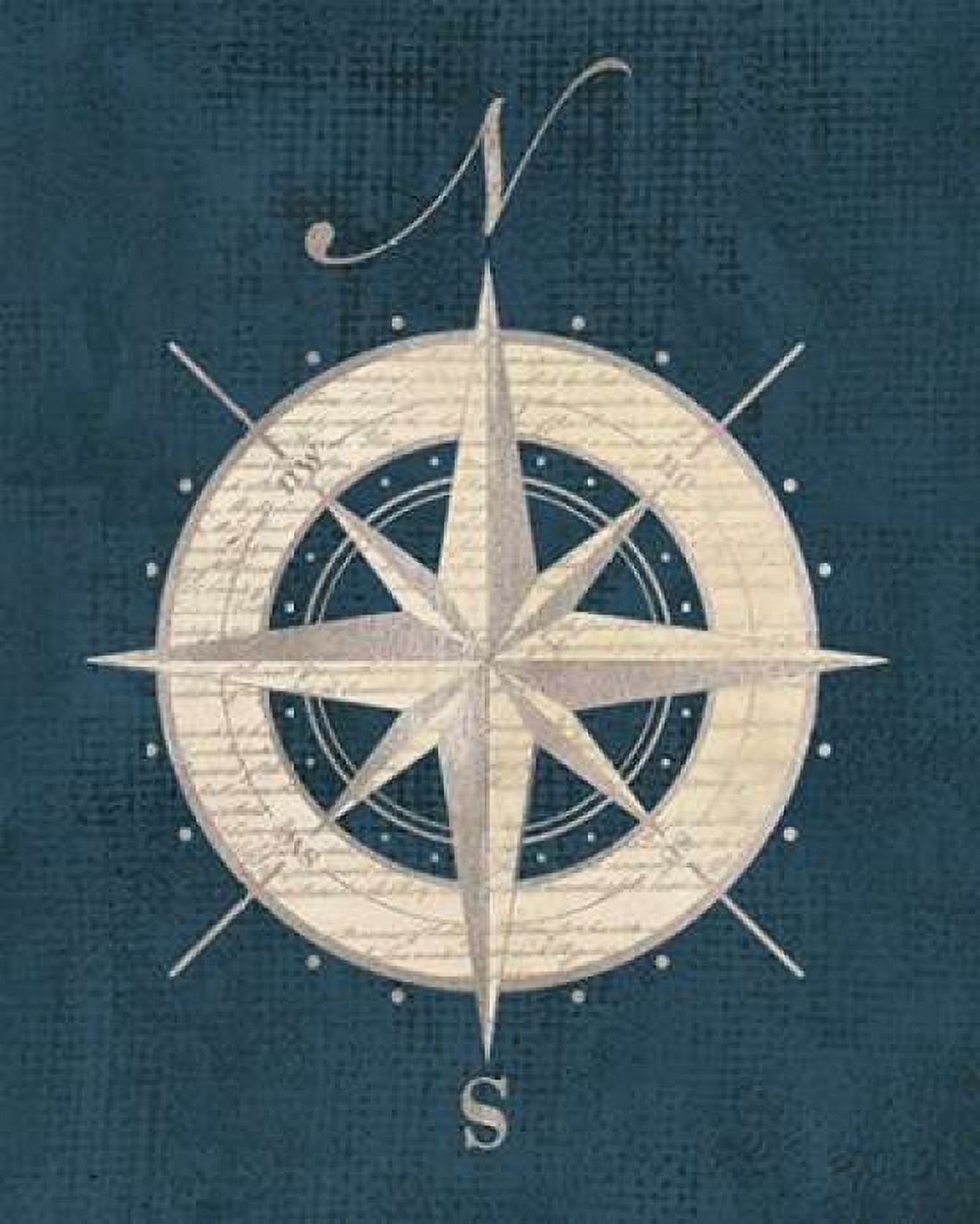 Compass Rose Canvas Art - Sam Appleman (20 x 24)