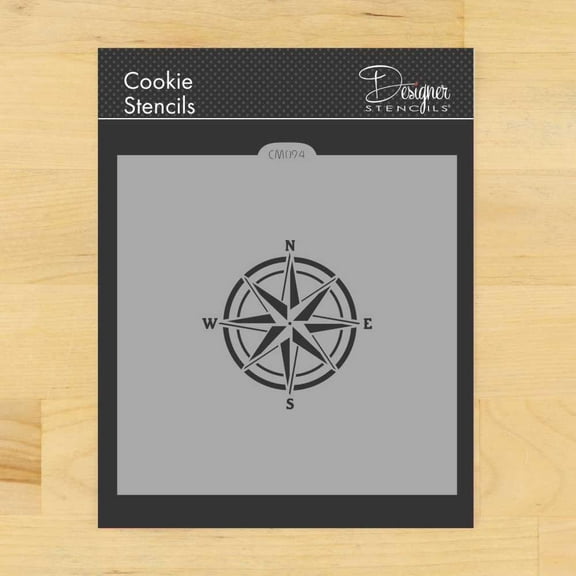 Compass Rose Cookie and Craft Stencil CM094 by Designer Stencils