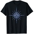 Rosos Design Compass Rose Navigation Star Design for Skiers and in Winter T-Shirt ...