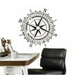 thumbnail image 1 of Compass Rose Wall Vinyl Decal Nautical Marine Sea Wall Sticker Home Wall Art Decor Ideas Wall Interior Removable Kids Room Design 5(mrn), 1 of 1