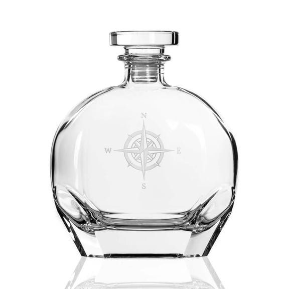 Compass Rose Whiskey Decanter