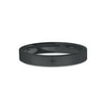 thumbnail image 1 of Compass Rose Winds Symbol Black on Black Engraved Ceramic Ring, 4mm, Size 9.5, 1 of 2