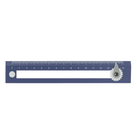 Compass Ruler, Clear Scale Measure Ruler For Student Blue