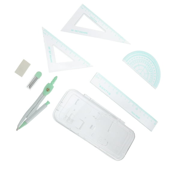 Compass Set Compass Protractor Multi-functional Circle Drawing Tools Geometry Ruler Geometry Drawing Ruler Kit Student