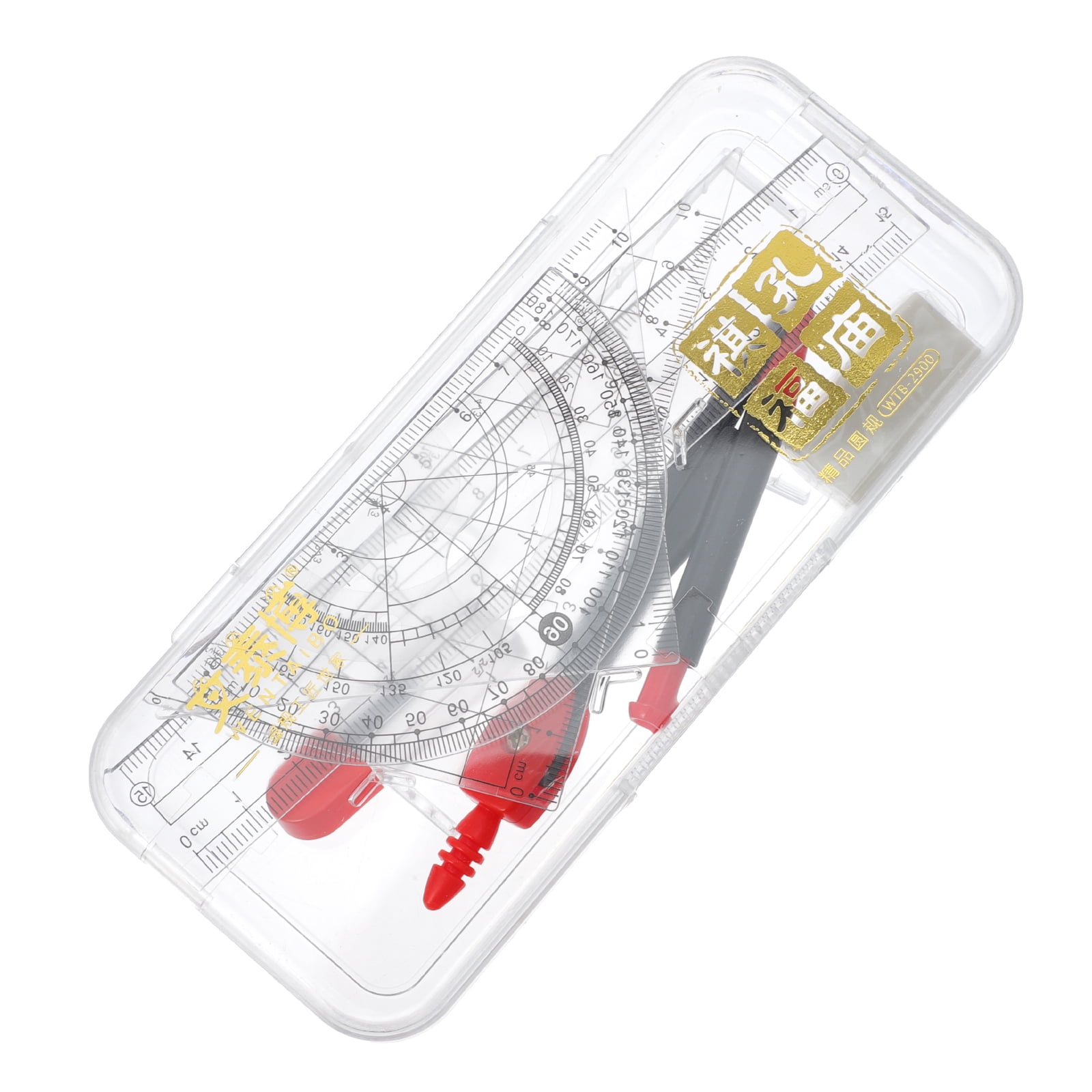 Compass Set Protractor Circle Drawing Compasses Math Geometry Kit Ruler