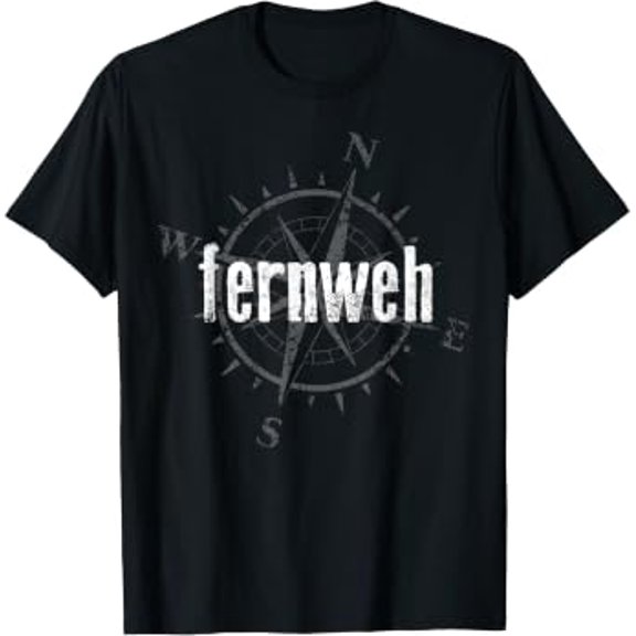 Compass Shirt, Fernweh Travel Nomad Vacation Sailing Gift T-Shirt
