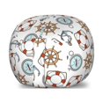 thumbnail image 1 of Compass Storage Toy Bag Chair, Ship Steering Wheel and Anchor Marine Pattern Nautical Elements Traveling, Stuffed Animal Organizer Washable Bag, Large Size, Multicolor, by Ambesonne, 1 of 3