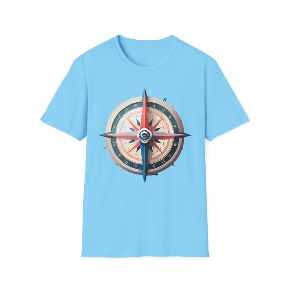 Compass T Shirt, Compass Shirt, Shirt with Compass, Navigator Shirt