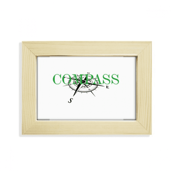 Compass Tool Navigation Direction Desktop Decorate Photo Frame Picture Art Painting 5x7 inch