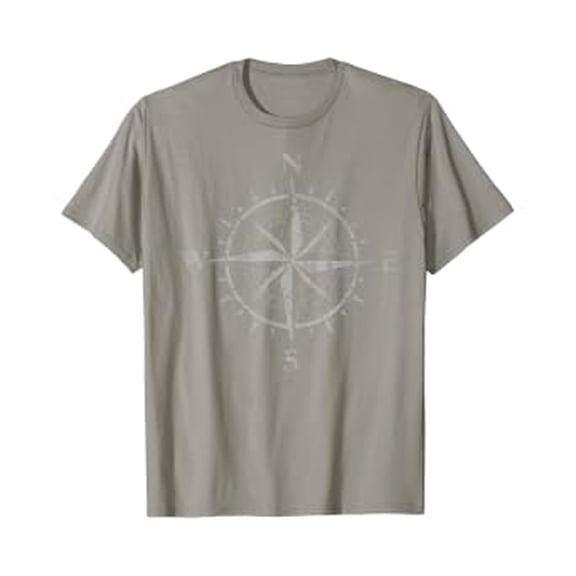 Compass Wandering Travel Nomad Vacation Sailing Gift T-Shirt