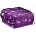 thumbnail image 1 of Compassion Blanket by Wolf Creek Blanket - Strength Courage Super Soft Warm Hugs, Get Well Gift Blanket Healing Thoughts Positive Energy Love & Hope with Fluffy Comfort (50 x 65), 1 of 5