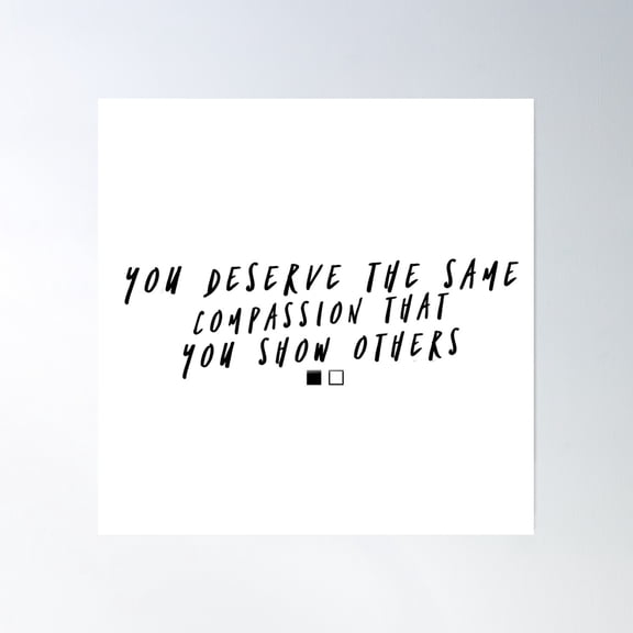 Compassion Poster Wall Art, Modern Wall Decor, 30x30 UNFRAMED