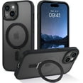 thumbnail image 1 of Compatble with iPhone 15 Case, Phone Case for iPhone 15 with Magnetic Invisible Stand [Magsafe Support] [Military Grade Protection] Shockproof Protective Phone Case for iPhone 15 6.1", Black, 1 of 14