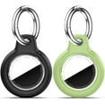 thumbnail image 1 of Compatiable with Apple AirTags Holder, Waterproof for AirTags Holder Keychain, Anti-Scratch & Shock Air TagHolder Case,Men's Women's Keyrings & Keychains, Cover for Dog,Car Key,Luggage -Black, 1 of 7