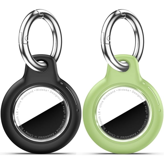 Compatiable with Apple AirTags Holder, Waterproof for AirTags Holder Keychain, Anti-Scratch & Shock Air TagHolder Case,Men's Women's Keyrings & Keychains, Cover for Dog,Car Key,Luggage -Black