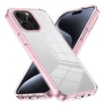 thumbnail image 1 of Compatiable with iPhone 11 Pro Case Clear, Transparent Crystal Shockproof Phone Case, Slim Anti-Scratch Hard PC + Soft TPU Back Protective Cover Bumper Non-Slip Design For iPhone 11 Pro, Pink, 1 of 8