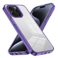 thumbnail image 1 of Compatiable with iPhone 11 Pro Case Clear, Transparent Crystal Shockproof Phone Case, Slim Anti-Scratch Hard PC + Soft TPU Back Protective Cover Bumper Non-Slip Design For iPhone 11 Pro, Darkpurple, 1 of 8