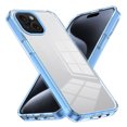 thumbnail image 1 of Compatiable with iPhone 15 Plus Case Clear, Transparent Crystal Shockproof Phone Case, Slim Anti-Scratch Hard PC + Soft TPU Back Protective Cover Bumper Non-Slip Design For iPhone 15 Plus, Blue, 1 of 8