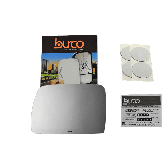 Compatible with 03-04 Range Rover Left Driver Mirror Glass Lens w/Adhesive Direct Fit-Over Option For Auto-Dimming Type Mirrors (Mirror Does Not Auto Dim) USA