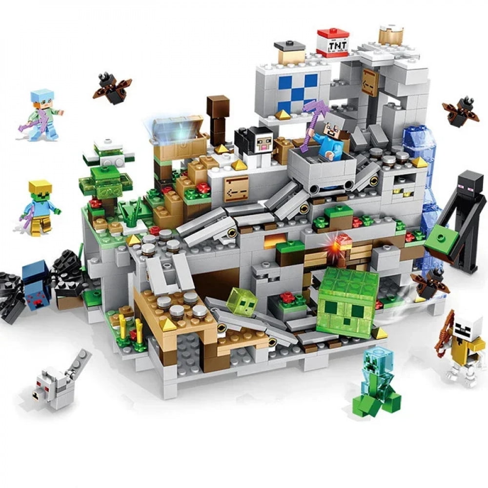 Compatible 21137 myworld mountain cave building block Bricks Gift Toys ...