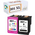 thumbnail image 1 of Compatible 301 XL Ink Cartridges Replacement for HP DeskJet 1000 1010 1050 1055 1510 2050 2510 2540 3510 Envy 4500 4505 5530 OfficeJet 4630 4635 Printers 2 Black, 1 of 7