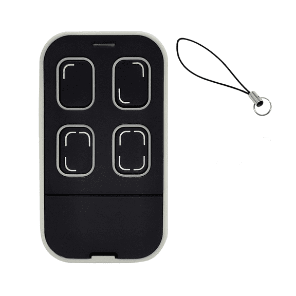 Compatible 4-Button Multi-Frequency 280MHz-868MHz Universal Garage Door & Gate Remote Control, Cloning Homelink Programmable Learning Transmitter-Grey