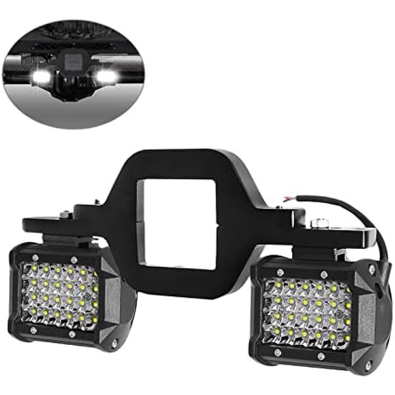Compatible for 4-Row Hitch LED Lights Bar with 2.5 Inch Tow Hitch Mounting Bracket 4 Inch 72W Work Light Pods Quad Row Off-Road Driving for Truck Trailer SUV Pickup$$Electronics Accessories