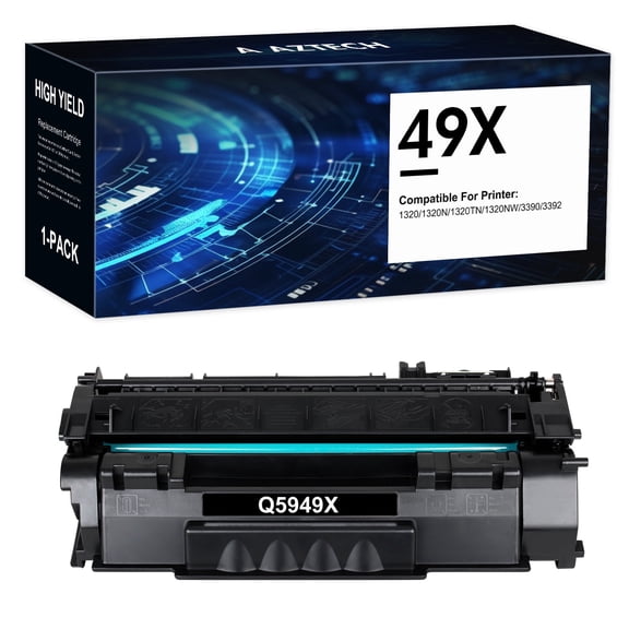 Compatible 49X Toner Cartridge for HP 49X Q5949X Q7553X 49A Q5949A LaserJet 1160 1160LE 1320 1320N 1320TN 1320NW 3390 3392 (Black)