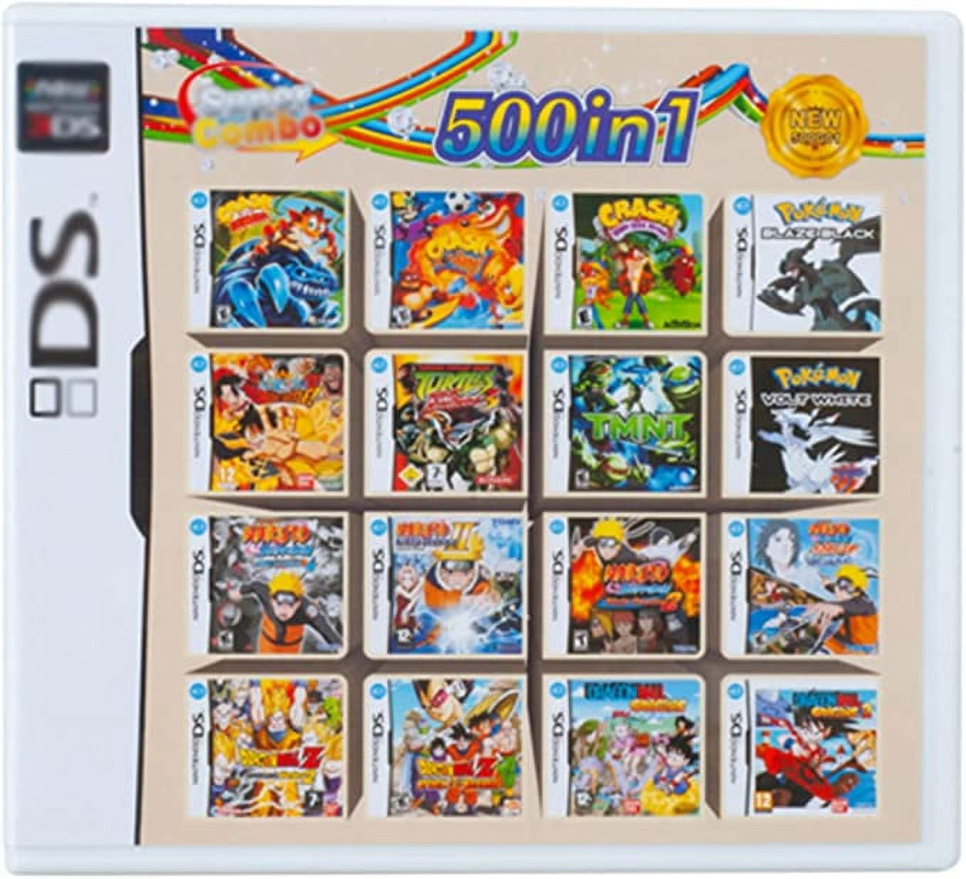 Compatible 500 in 1 Nintendo Ds Game Cartridge Containing 500 Classic  Nostalgic Nintendo Ds Games Super Combo Cartuccia For NDS NDSL NDSi 3DS XL  - Walmart.com