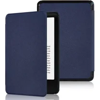 Compatible with 6" New Kindle 11th Generation Case 2024/2022 Release, Lightweight PU Leather Hard Plastic Cover with Smart Auto Wake/Sleep for Amazon Kindle 11th Generation 2024/2022