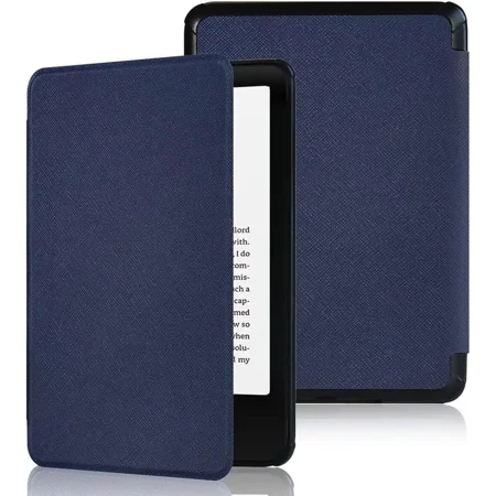 Compatible with 6" New Kindle 11th Generation Case 2024/2022 Release, Lightweight PU Leather Hard Plastic Cover with Smart Auto Wake/Sleep for Amazon Kindle 11th Generation 2024/2022