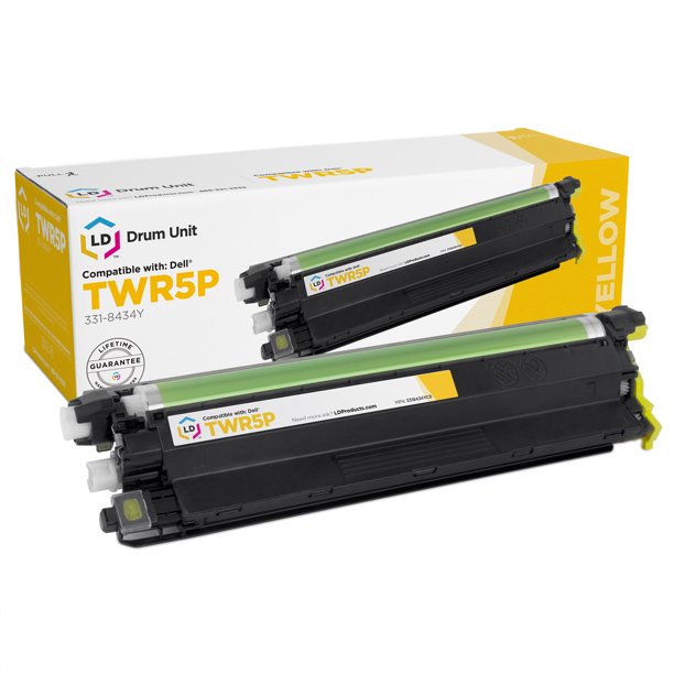 Compatible 60000 Page Yellow Drum to Replace 3318434Y for Dell C3760