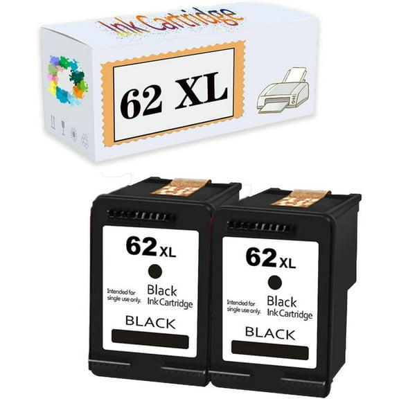 Compatible 62 XL Ink Cartridges Replacement for HP 5540 5541 5542 5543 5544 5545 5547 5548 5549 5640 5642 5643 5644 5660 5661 5663 5664 5665 7640 7643 7644 7645 200 Printers