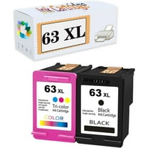 Compatible 63 XL Ink Cartridges Replacement for HP Deskjet 1000 1010 1050 1510 2000 2050 2510 2540 2620 3000 3050 4630 Envy 1055 1056 1512 2512 2622 3050A 3051A 3052 2 Black 2 Color
