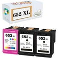 thumbnail image 1 of Compatible 652 XL Ink Cartridges Replacement for HP Deskjet 1115 2135 2136 3635 3636 3775 3785 3787 3790 3835 4535 4675 5275 Printers 2 Black 1 Color, 1 of 7