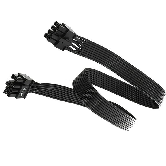 Compatible 8 Pin to 8 Pin (6+2) PCI Express Adapter Cable for Corsair Thermaltake PSUs Black, 65cm Length
