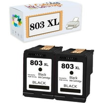Compatible 803 XL Ink Cartridges Replacement for HP Deskjet 1112 2130 2132 3630 3632 Officejet 3830 4650 4652 Envy 4516 4512 4520 4522 Printers 1 Black 1 Color
