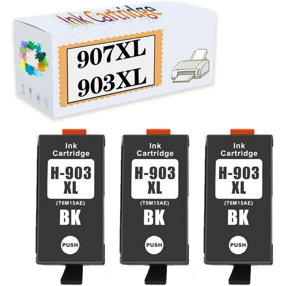 Compatible 907XL 903XL 20ML Ink Cartridges Replacement for HP OfficeJet 6950 6960 6961 6963 6964 6965 6966 6968 6970 6971 6974 6975 6976 6978 6979 All-in-One Printer