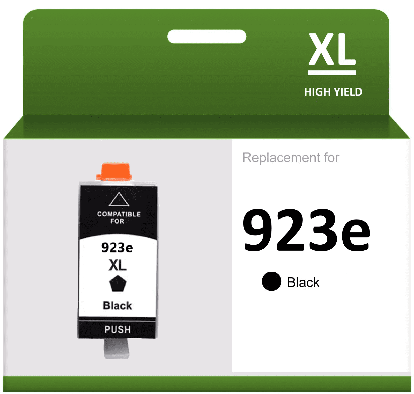 Compatible 923e 923 XL Black Ink Cartridge Replacement for 8125 8130 8138 8139 Series Printer