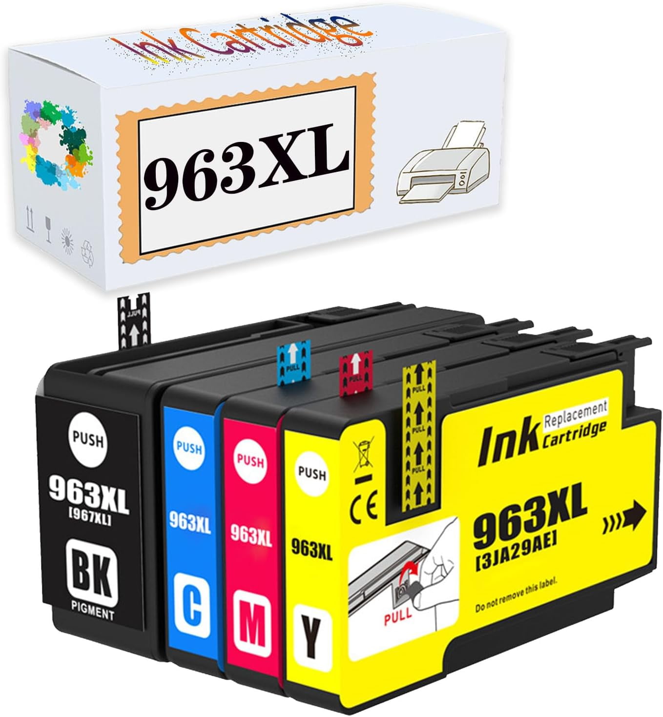Compatible 963XL Ink Cartridges Replacement for HP OfficeJet Pro 9020