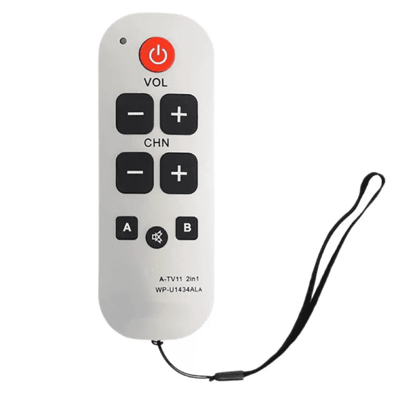 Compatible A-TV11 Waterproof Universal TV Remote Control, Water Resistant Washable Remote for Bathroom Kitchen Shower Use
