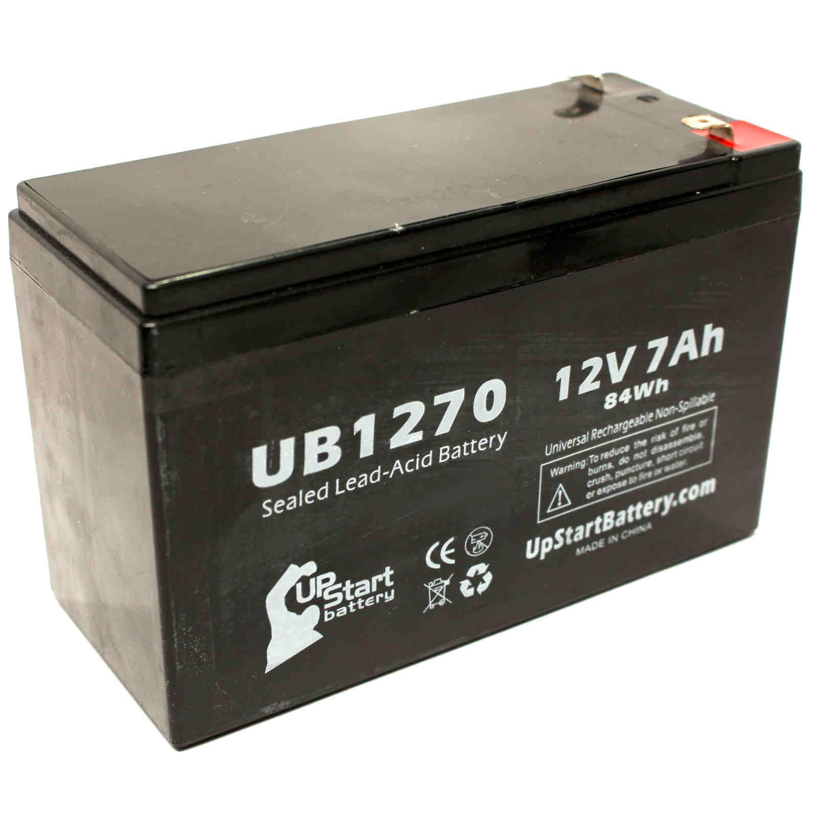 UpStart Battery UB1270 Universal Sealed Lead Acid Battery 12V, 7Ah Top Post