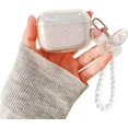 thumbnail image 1 of Compatible with AirPods 3 (2021) Case [Not fit AirPods Pro] with Girls Glitter Cute Butterfly Design Smooth Soft TPU Cover Case for Airpods 3-Butterfly 2, 1 of 15